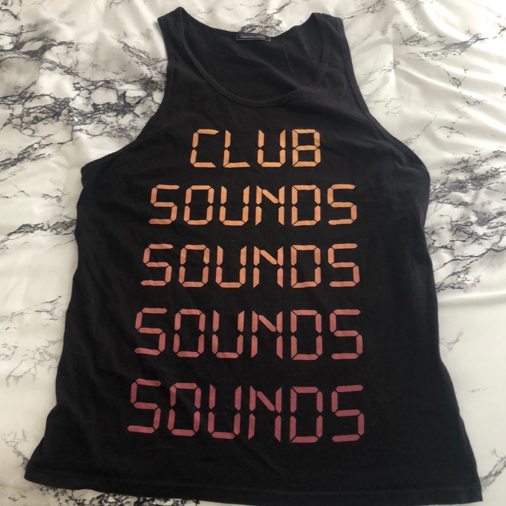 Black tank top “Club Sounds”